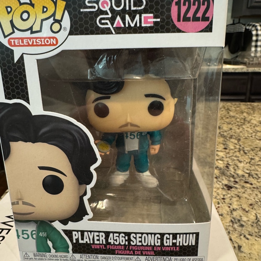 Funko Pop! Squid Game Player 456 Figure - Green and White